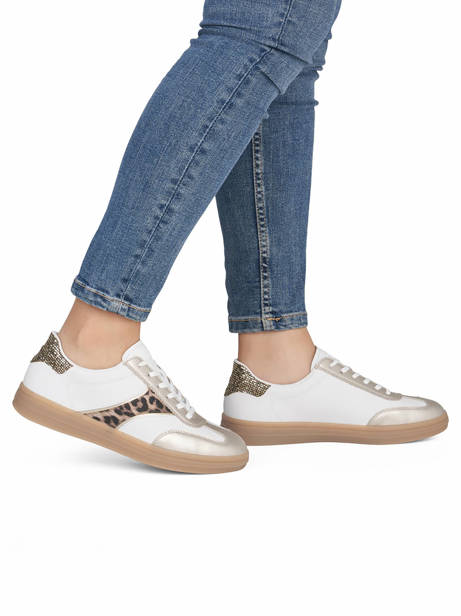 Sneakers En Cuir Remonte Blanc accessoires 80 vue secondaire 1