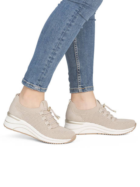 Sneakers Semelle Compensée Remonte Beige accessoires 60 vue secondaire 1