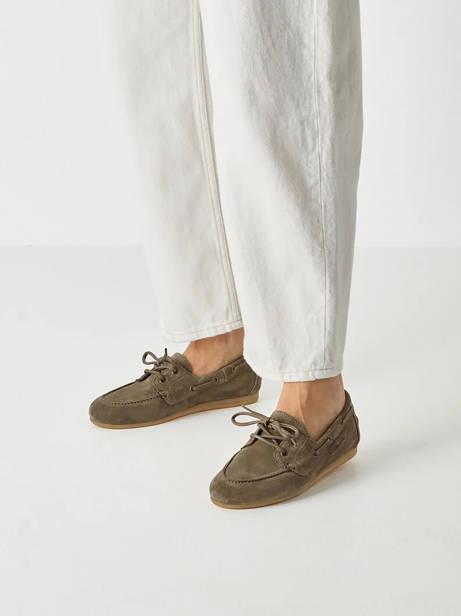 Chaussures Bateau En Cuir Tamaris Vert accessoires 44 vue secondaire 1