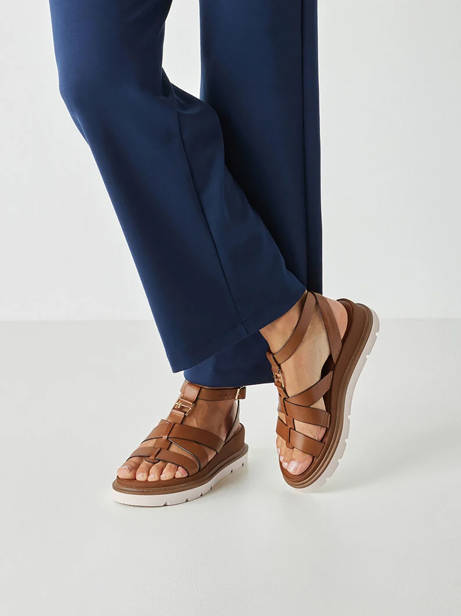 Sandales En Cuir Tamaris Marron accessoires 46 vue secondaire 1