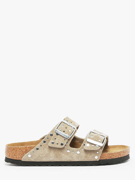 Mules Arizona Rivet En Cuir Birkenstock Marron accessoires 1029390