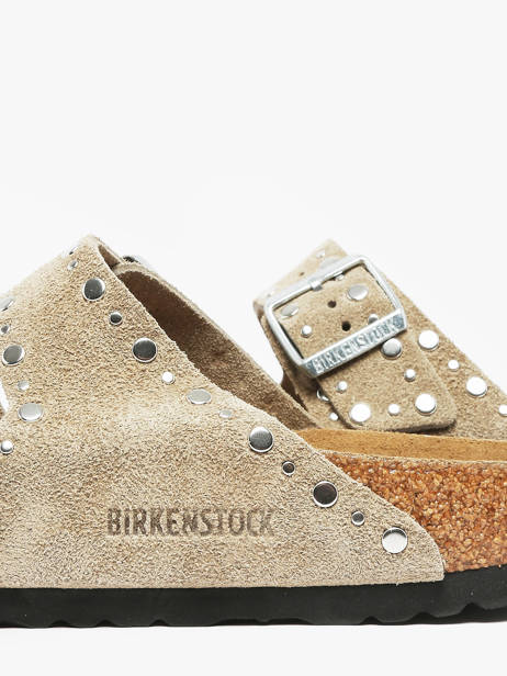 Mules Arizona Rivet En Cuir Birkenstock Marron accessoires 1029390 vue secondaire 3
