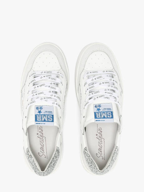 Sneakers En Cuir Semerdjian Blanc accessoires ALED611 vue secondaire 3