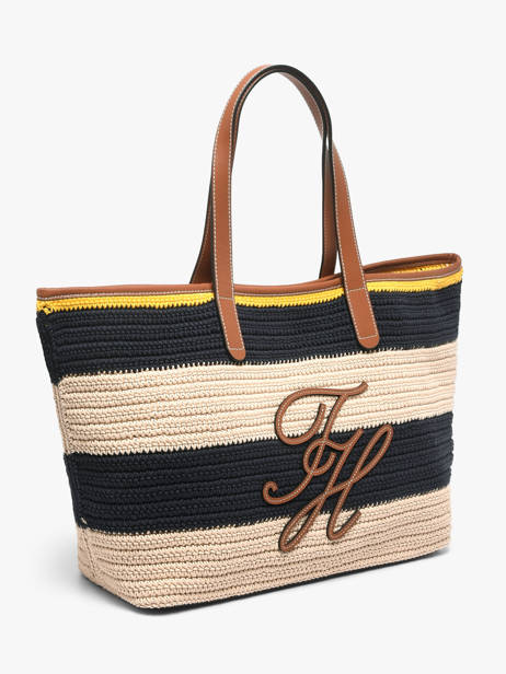 Sac Porté épaule Th Nautical Coton Tommy hilfiger Bleu th nautical AW18816 vue secondaire 2