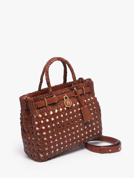 Sac Porté Main American Icon Cuir Tommy hilfiger Marron american icon AW18734 vue secondaire 2