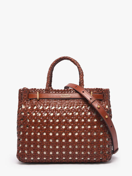 Sac Porté Main American Icon Cuir Tommy hilfiger Marron american icon AW18734 vue secondaire 4