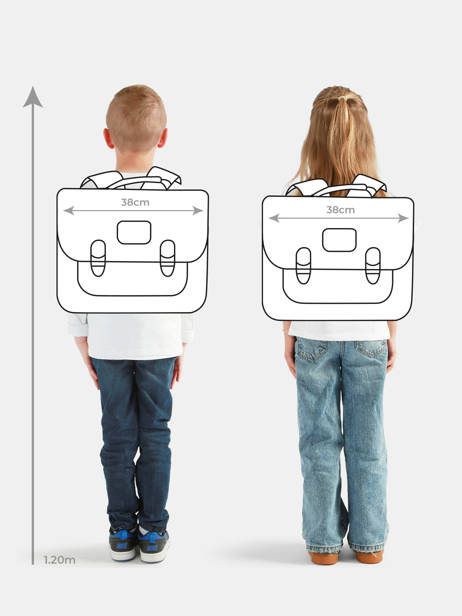 Cartable 2 Compartiments Pokemon Bleu pokemon & friends 26KK203L vue secondaire 1