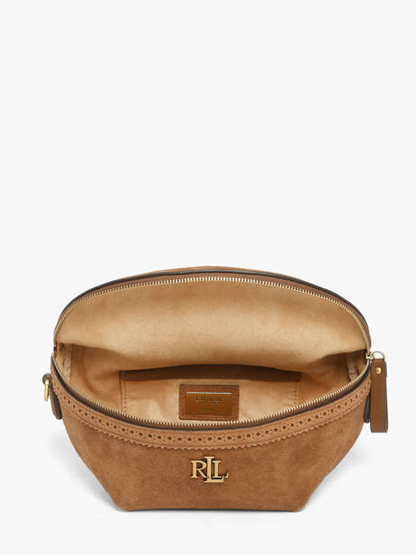 Sac Banane Cuir Lauren ralph lauren Marron dryden 31P15644 vue secondaire 4