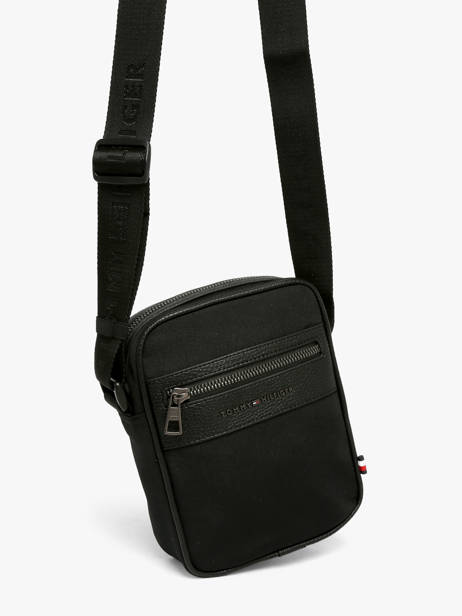 Sac Bandoulière Tommy hilfiger Noir th repreve AM14448 vue secondaire 2