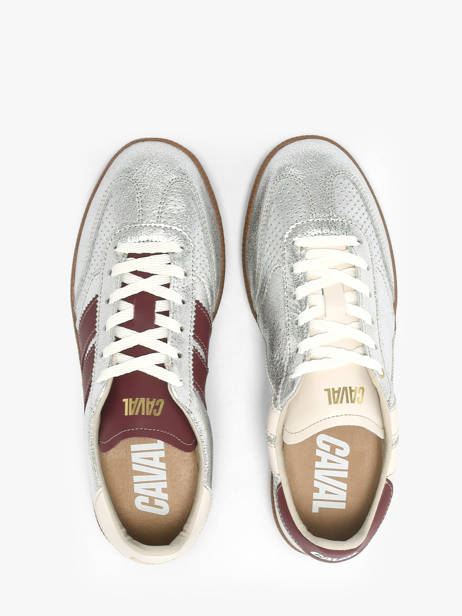 Sneakers En Cuir Caval Argent accessoires BAPULS2G vue secondaire 3