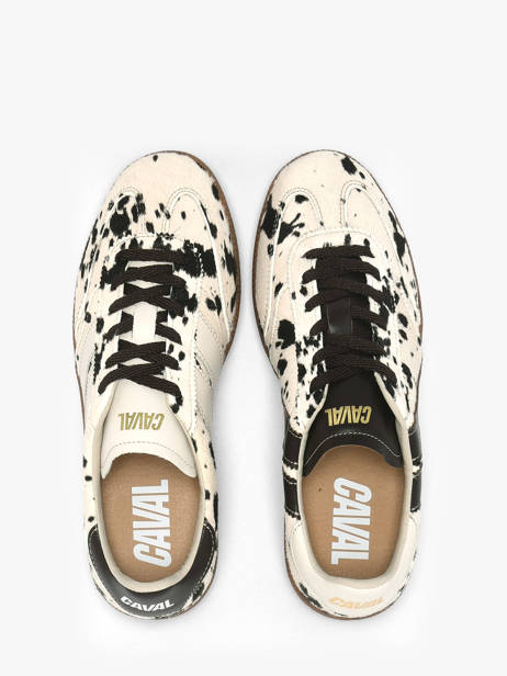 Sneakers En Cuir Caval Beige accessoires BAPULS97 vue secondaire 3