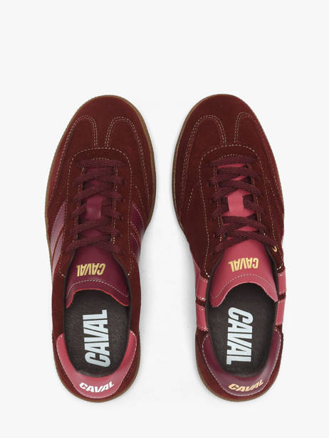 Sneakers En Cuir Caval Rouge accessoires BAPULS2A vue secondaire 3