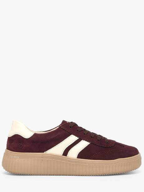 Sneakers In Leather Remonte Red accessoires 30