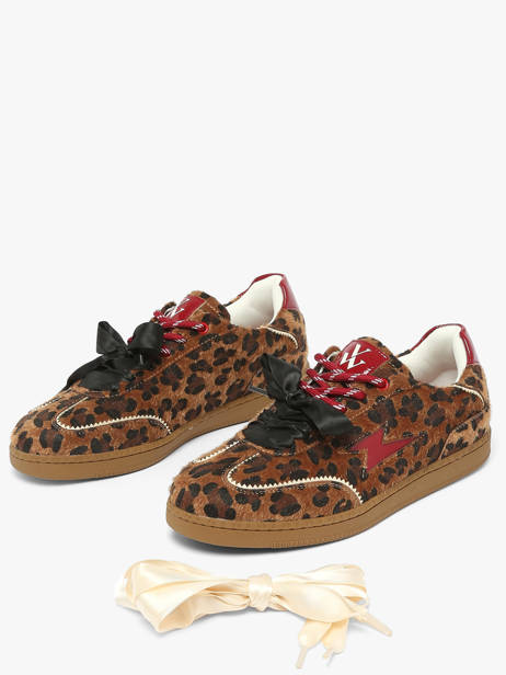 Sneakers LÉo X Sasa Vanessa wu Marron accessoires BK2822LP vue secondaire 1