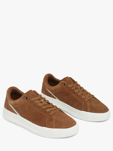 Sneakers En Cuir Tommy hilfiger Marron men 5880GVQ vue secondaire 2