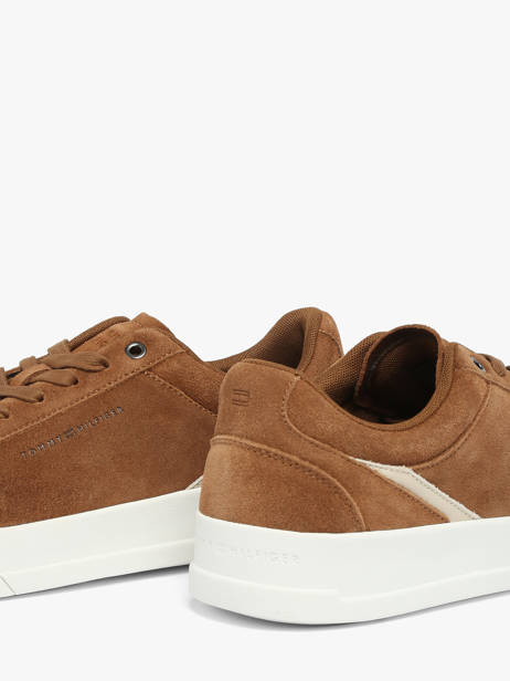 Sneakers En Cuir Tommy hilfiger Marron men 5880GVQ vue secondaire 3