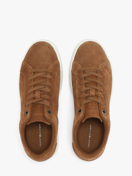 Sneakers En Cuir Tommy hilfiger Marron men 5880GVQ vue secondaire 4