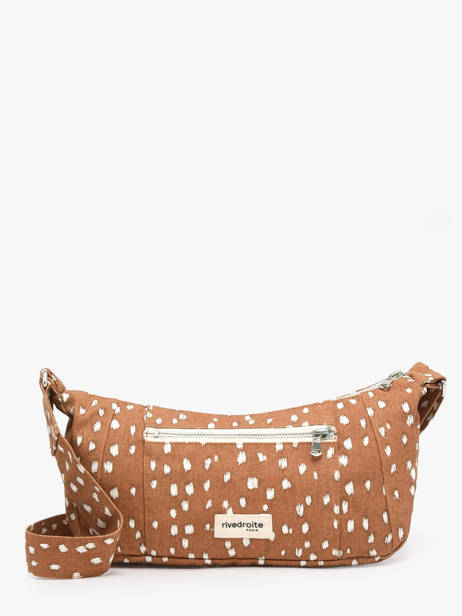 Recycled Cotton Mini Charlot Crossbody Bag Rivedroite Brown biche oh ma biche CHARXSBI