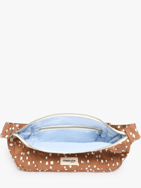 Recycled Cotton Mini Charlot Crossbody Bag Rivedroite Brown biche oh ma biche CHARXSBI other view 3