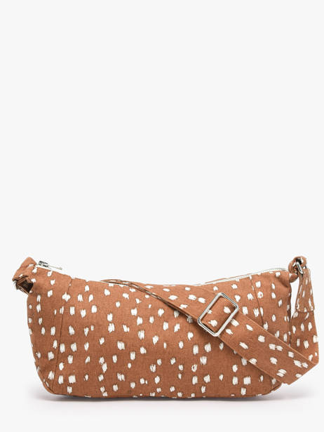 Recycled Cotton Mini Charlot Crossbody Bag Rivedroite Brown biche oh ma biche CHARXSBI other view 4