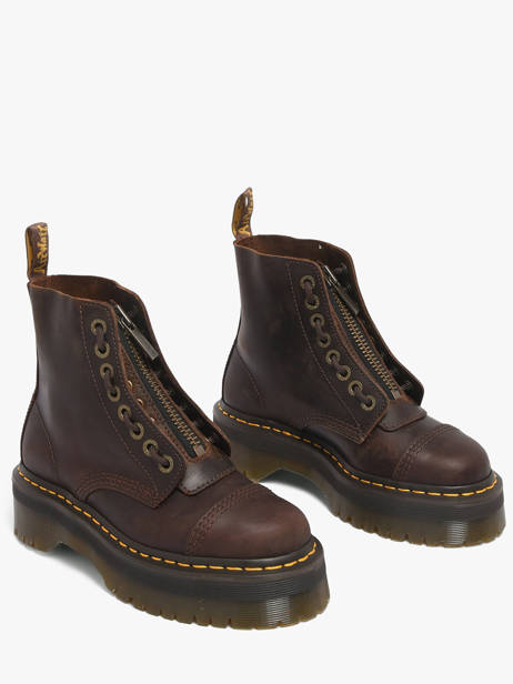 Platform Boots In Leather Dr martens Brown accessoires 40910200 other view 1