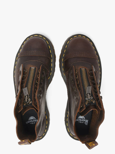 Platform Boots In Leather Dr martens Brown accessoires 40910200 other view 3