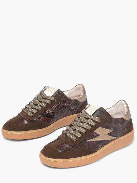 Sneakers En Cuir Semerdjian Vert accessoires LEEE445 vue secondaire 1