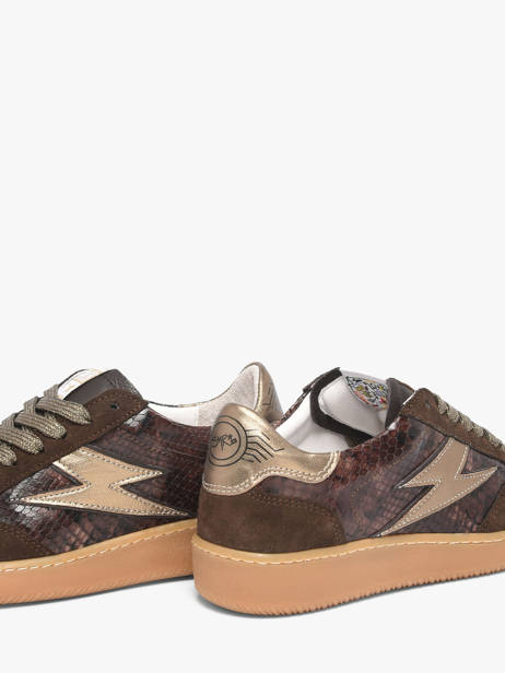 Sneakers En Cuir Semerdjian Vert accessoires LEEE445 vue secondaire 2