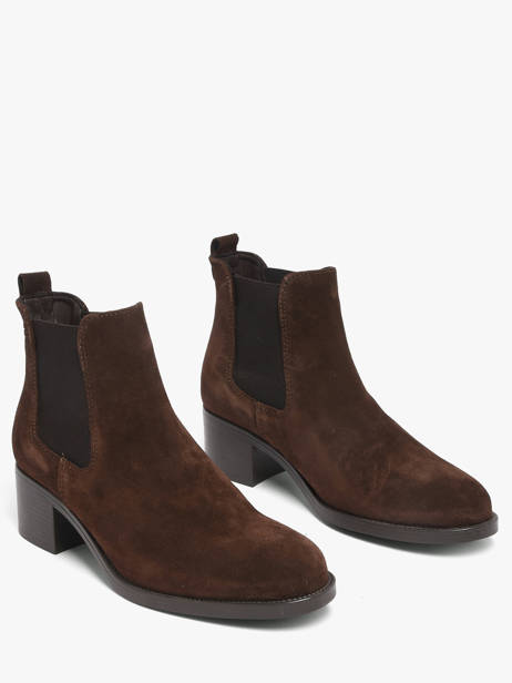 Bottines à Talon En Cuir Tamaris Marron accessoires 41 vue secondaire 1