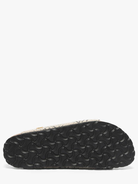 Mules En Cuir Birkenstock Gris accessoires 1033065 vue secondaire 4