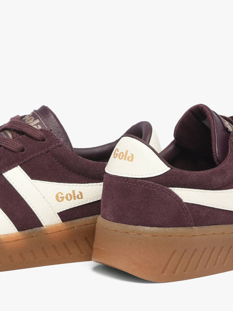 Sneakers En Cuir Gola Rouge accessoires CLA589LC vue secondaire 2