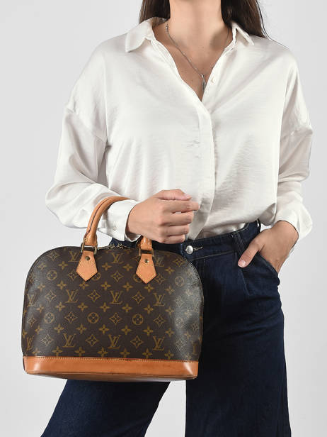 Sac Porté Main Second Life Louis vuitton Marron second life F9JIQXUI vue secondaire 1