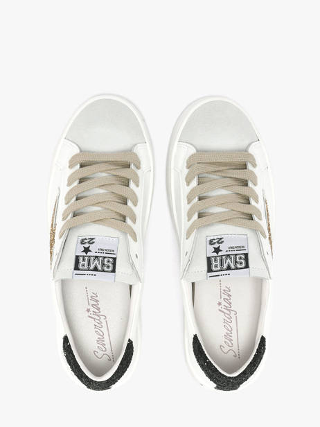 Sneakers En Cuir Semerdjian Blanc accessoires MAYA8672 vue secondaire 3