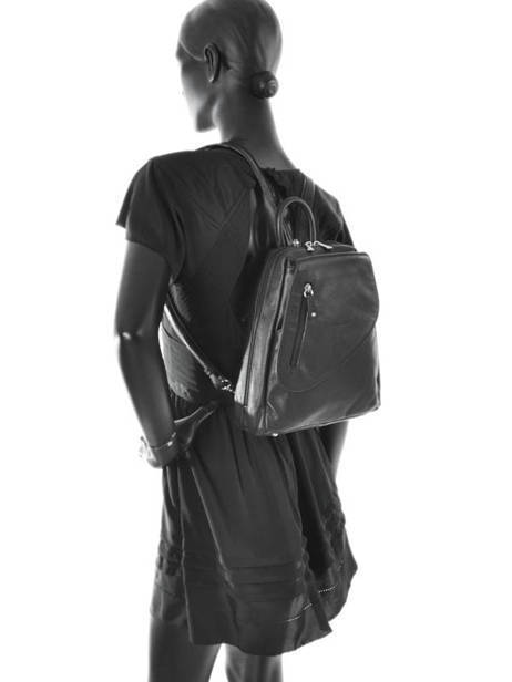 Sac à Dos Cuir Hexagona Noir confort 464783 vue secondaire 2