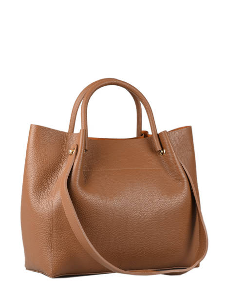 Sac Shopping Foulonne Double Cuir Lancaster Marron foulonne double 20 vue secondaire 4