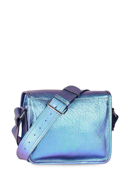 Leather La Sacoche Scarabee Crossbody Bag Paul marius Blue scarabee SACOSSCA other view 4