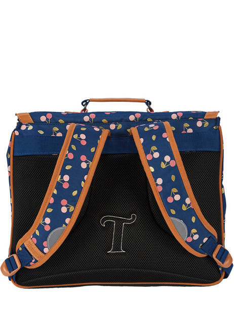 2-compartment  Satchel Tann's Blue les fantaisies f - 22-41242 other view 4