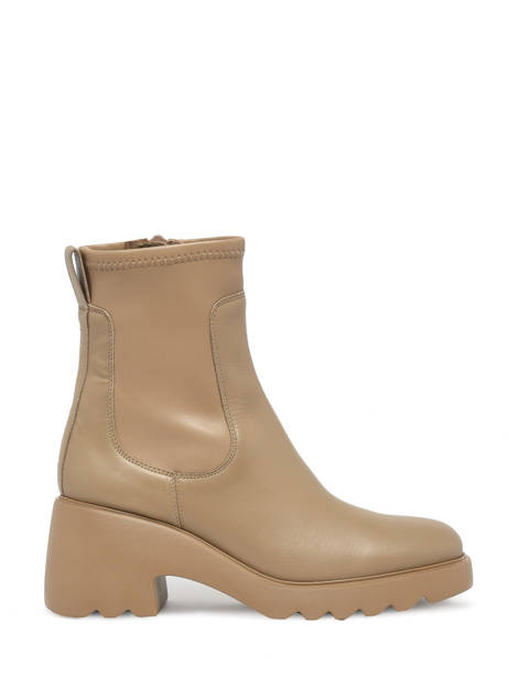 Bottines Link En Cuir Unisa Beige women LINK