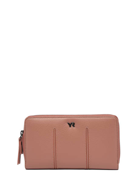 Leather Foulonné Wallet Yves renard Pink foulonne 29984