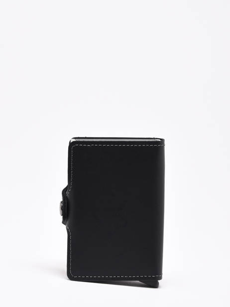 Leather Twin Original Card Holder 2 Compartments Secrid Black original TO other view 2