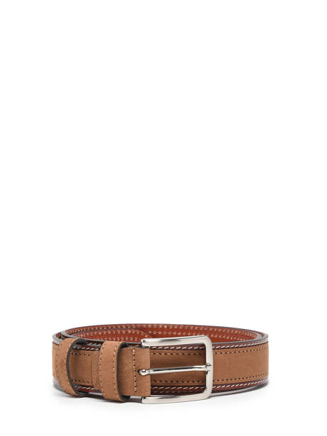 Men's Belt Jean Petit prix cuir Brown belt 3709-35