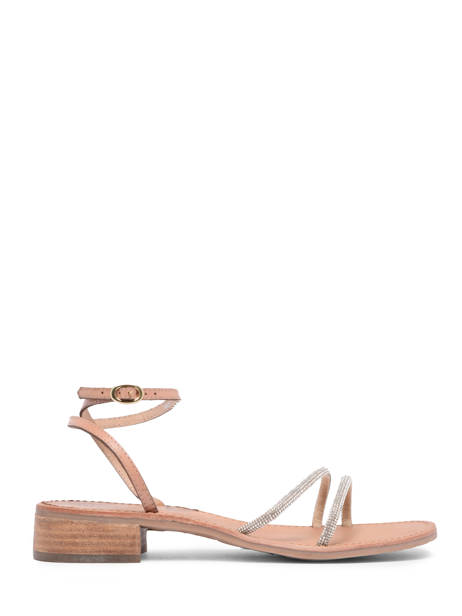 Sandals In Leather Les tropeziennes Beige women HODA