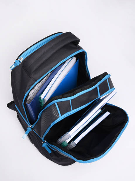 2-compartment Wheeled Schoolbag Olympique de marseille Black om 23CO204R other view 3